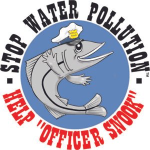 Polluted Water With No Fishing Graphic Sign, SKU: S-7108